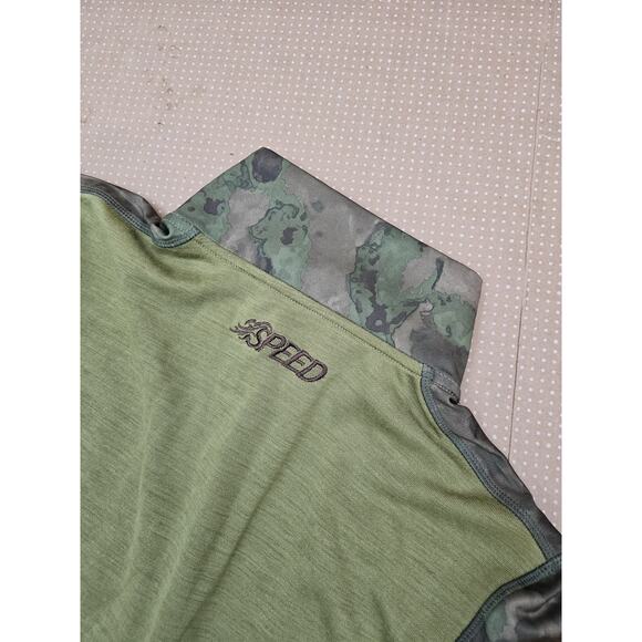 Browning Sweater Pullover Mens Large Camo Wool Blend Speed Thumbholes Hunting - Picture 9 of 9